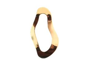 Acheter Pendentif ovale évidé et ondulé - 4 cm En ligne