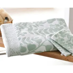 Drap de bain VINIFERA vert amande en coton | 3 Suisses