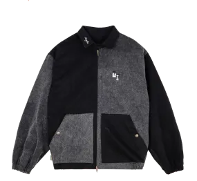 Magenta Chess Denim jacket black grey